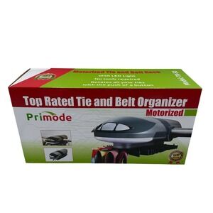 Primode Motorized Tie Belt Rack Organizer Model TR50 with LED Light